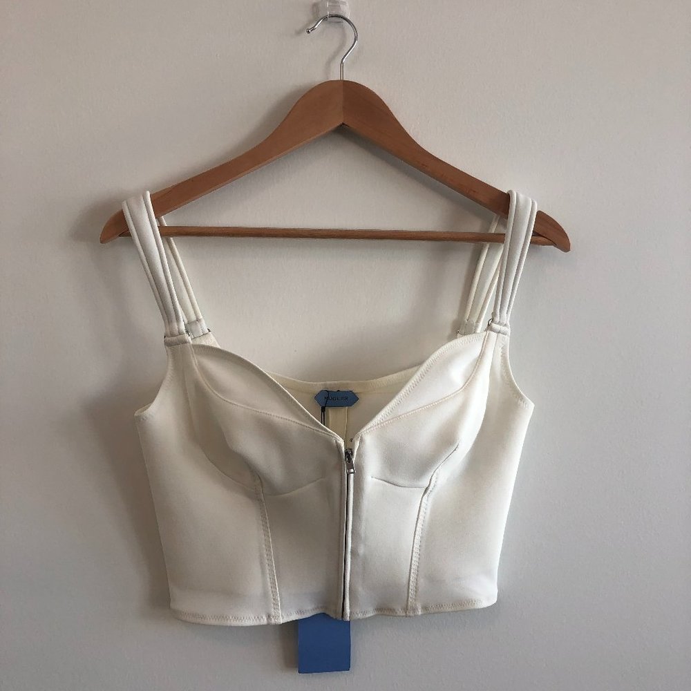 Mugler Bustier Top in White